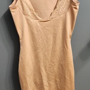 Maidenform Tan Lace Chemise